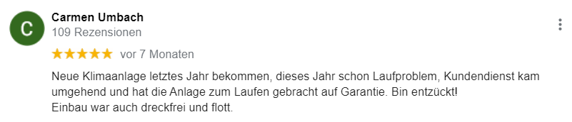 Google Bewertung Nr. 5